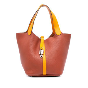 Pre-Loved Hermes Bicolor Clemence Picotin Lock 22